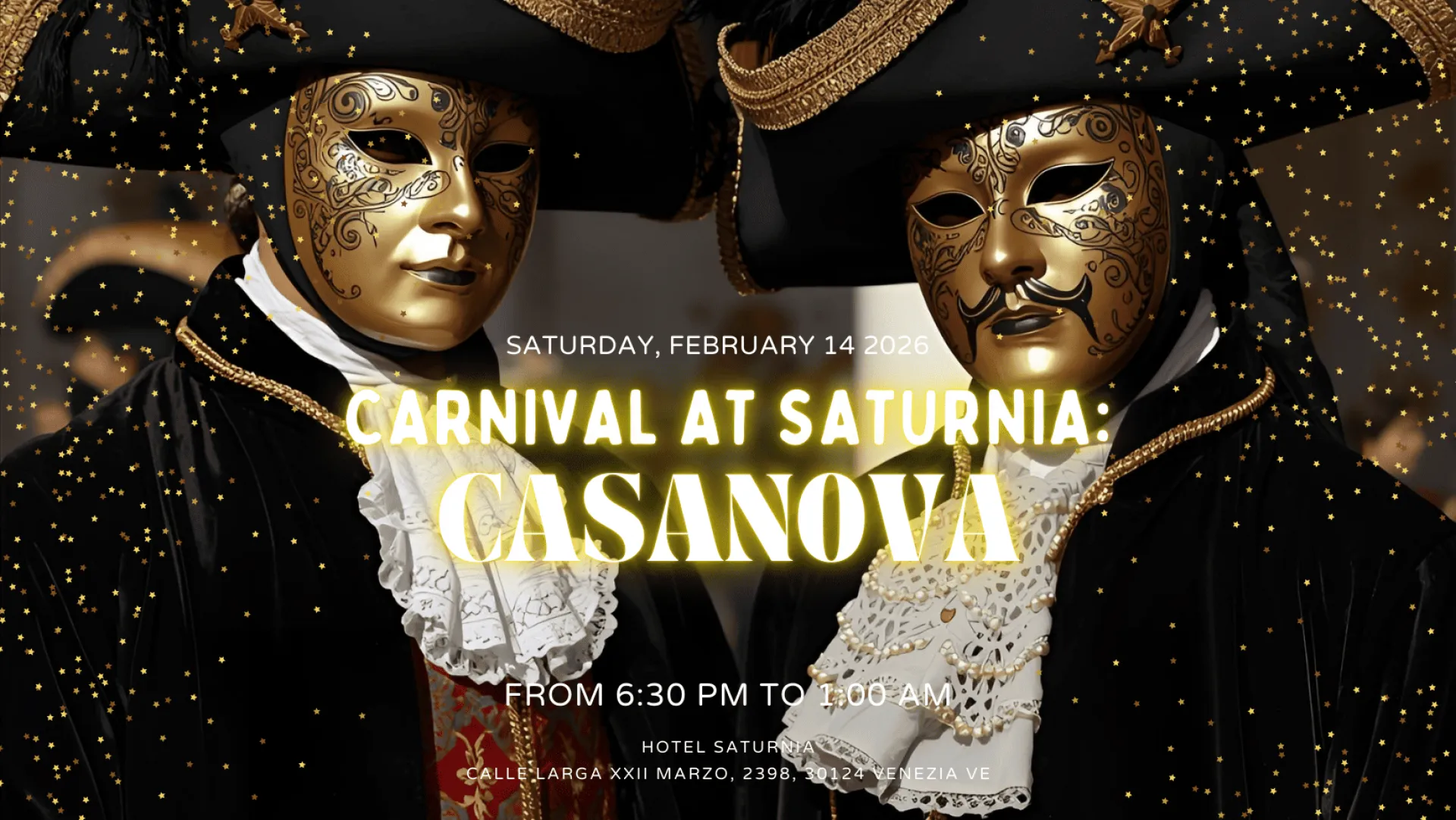 Casanova Carnaval Veneția 2026