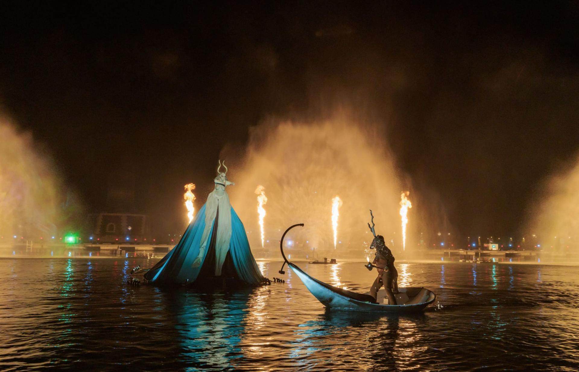 Водное шоу в Арсенале