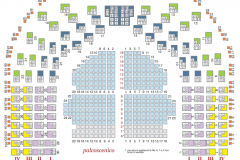 Planul locurilor Teatrului Comunale Pavarotti-Freni Modena
