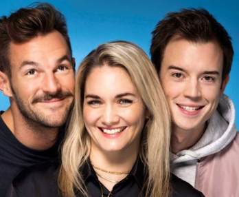 Paul Pizzera, Gabi Hiller und Philipp Hansa