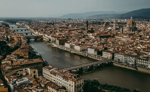 Un día en Florencia, billete de tren de ida y vuelta desde Milán y tour Hop-On Hop-Off de Florencia