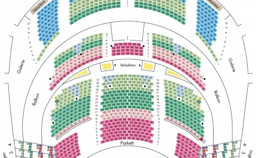 ÒPERA POPULAR DE VIENA - plan de asientos