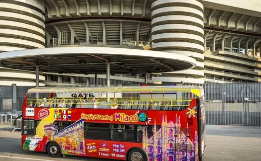Estadio San Siro y Open Bus 48h en Milán