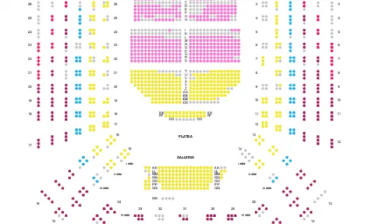 Plano de asientos Teatro Verdi Firenze