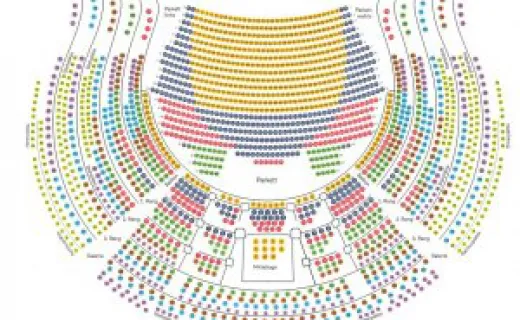 Harta scaunelor Teatrului Național din München