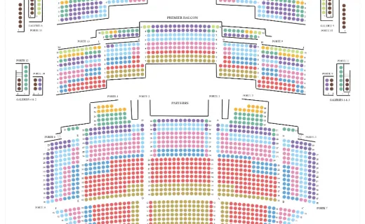 Paris Opera Bastille Seating plan