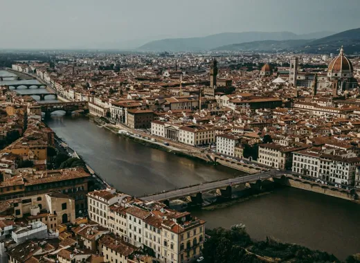 Un día en Florencia, billete de tren de ida y vuelta desde Milán y tour Hop-On Hop-Off de Florencia