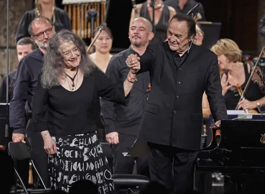 Charles Dutoit と Martha Argerich
