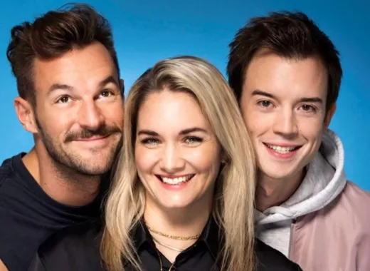 Paul Pizzera, Gabi Hiller und Philipp Hansa