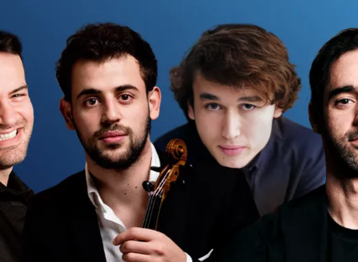 Marc Bouchkov, Daniel Lozakovich y Yamen Saadi