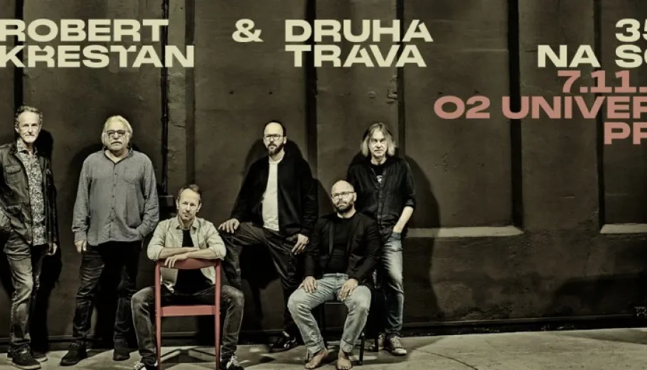 Robert Křesťan and Druhá tráva, 35 years on stage